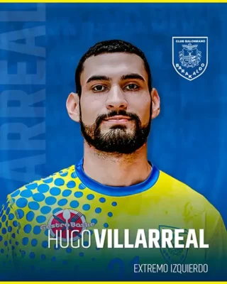 Hugo Villarreal - Jugador del Club Balonmano Barakaldo. Extremo Izquierdo.