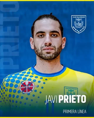 Javi Prieto - Jugador del Club Balonmano Barakaldo. Primera línea